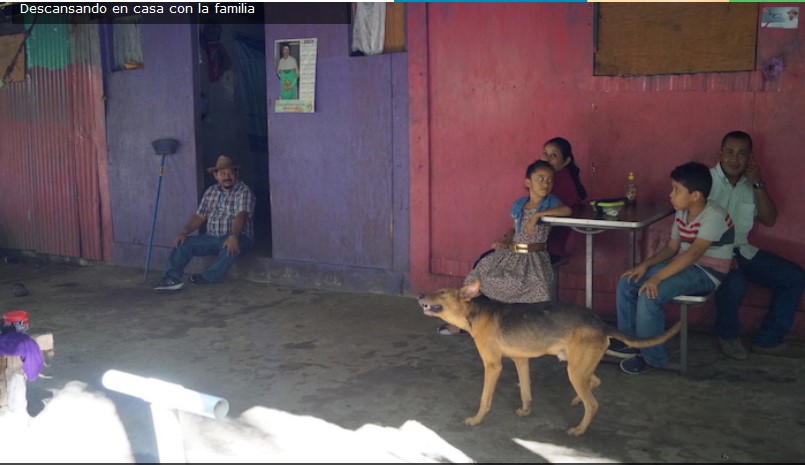 Descansando con la familia